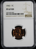 1963 Proof Lincoln Cent 1c NGC PR67 RD