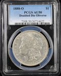 1888-O $1 Morgan PCGS AU58 Double Died Obverse