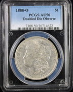 1888-O $1 Morgan PCGS AU58 Double Died Obverse