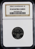 2004-S Jefferson Nickel 5c NGC PR69 Ultra Cameo Handshake