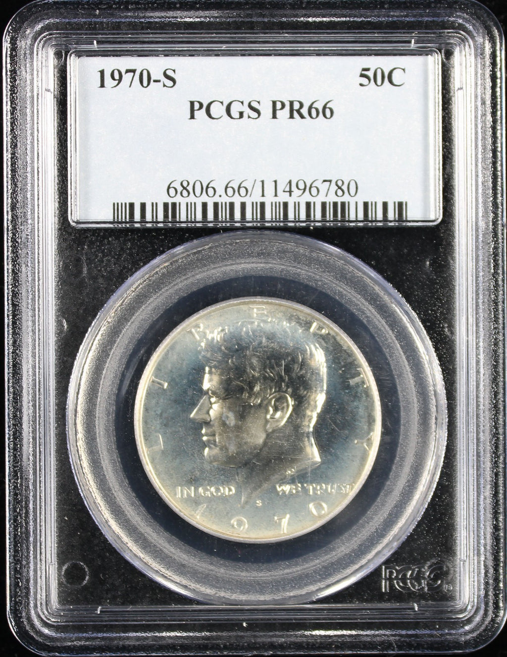 1970-S Kennedy Half Dollar 50c PCGS PR66