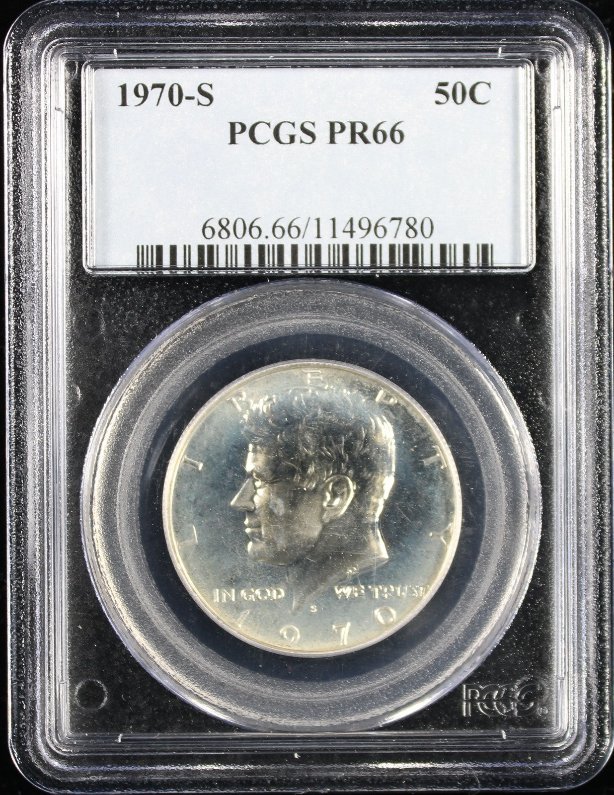 1970-S Kennedy Half Dollar 50c PCGS PR66