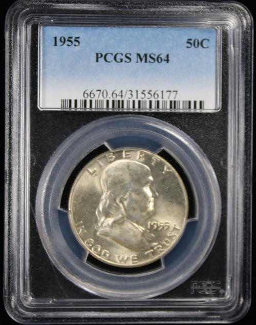 1955 Franklin Half Dollar 50c PCGS MS64