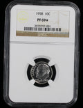 1958 Proof Roosevelt Silver Dime 10c NGC PF69* Star
