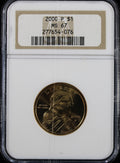 2000-P Sacagawea Dollar $1 NGC MS67 (Scratch on Holder)