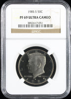 1985-S Kennedy Proof Half Dollar 50c NGC PF 69 Ultra Cameo