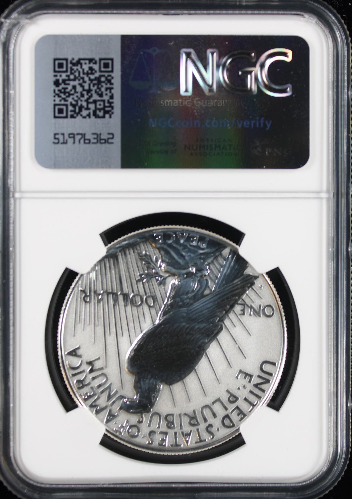 2023-S $1 Peace Reverse PF70 NGC Advance Releases Anna Cabral Signature