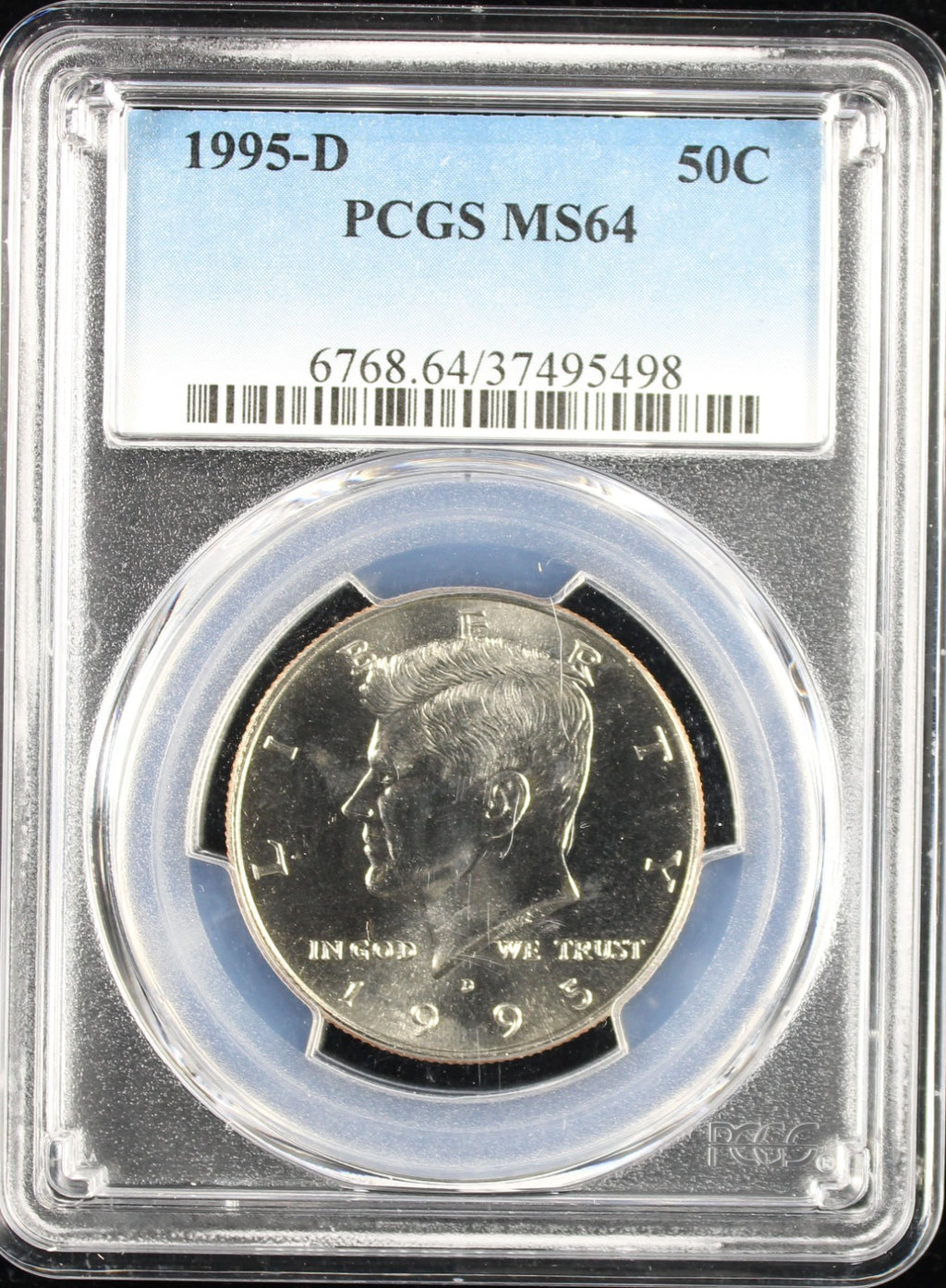 1995-D Kennedy Half Dollar 50c PCGS MS65