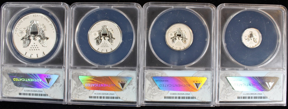 2023 Fiji 4 Coin Fractional Set ANACS First Strike RP70