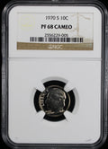 1970-S Proof Roosevelt Dime 10c NGC PF68 UC Ultra Cameo