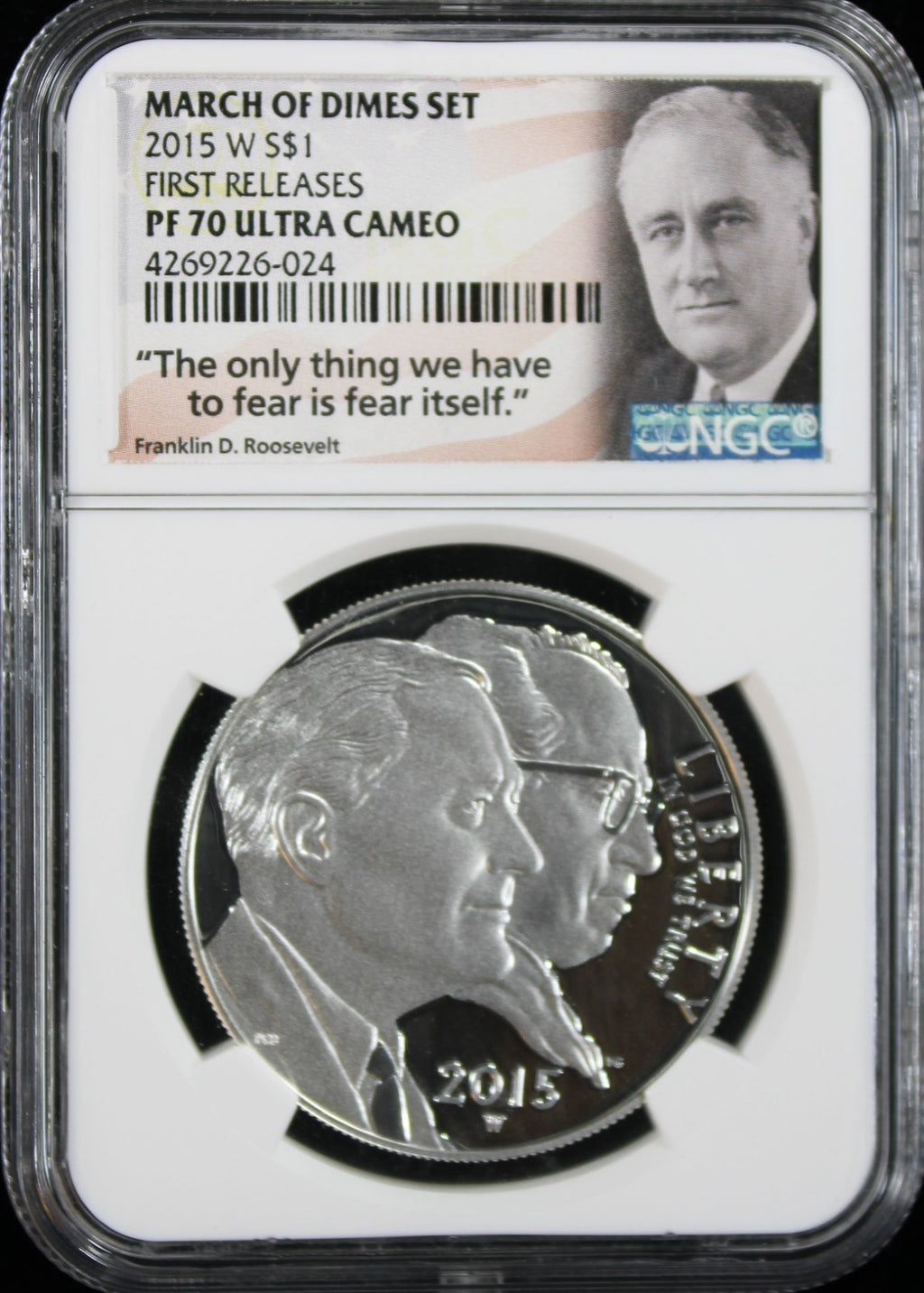 2015 March of Dimes Set NGC PF70 Ultra Cameo