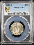1928-D Standing Liberty 25c PCGS MS65