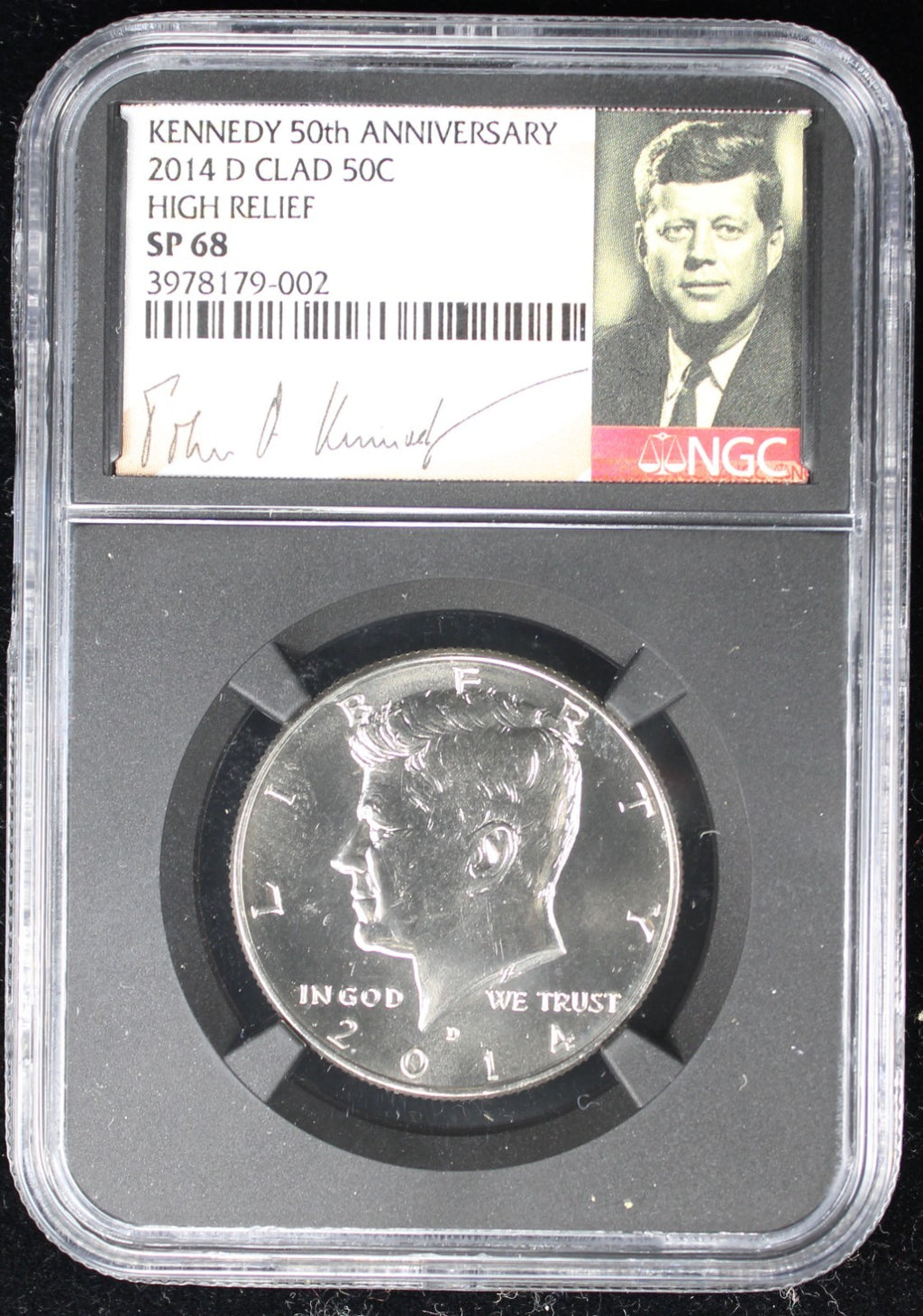 2014-D Kennedy Special Proof Half Dollar 50c NGC SP 68 High Relief