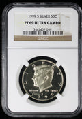 1999-S Kennedy Proof Half Dollar 50c NGC PF 69 Ultra Cameo