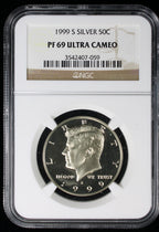 1999-S Kennedy Proof Half Dollar 50c NGC PF 69 Ultra Cameo