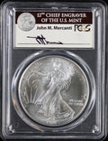 1995 Silver Eagle PCGS MS70 Mercanti Signed