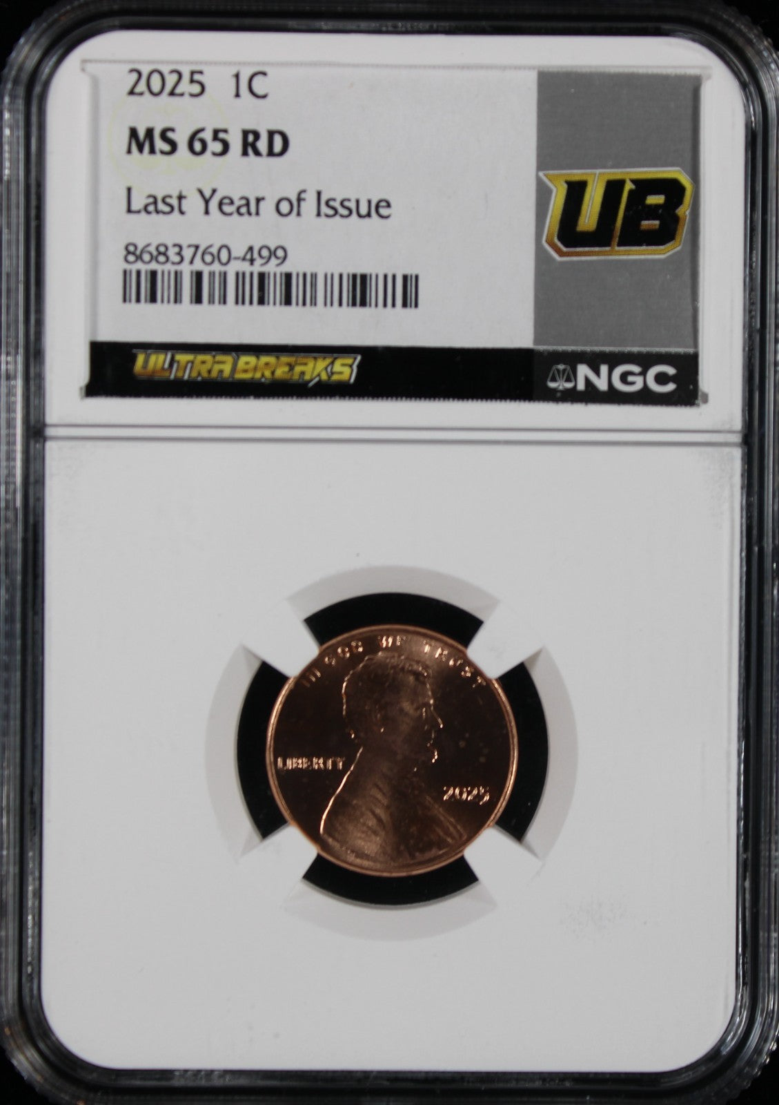 2025 Lincoln Cent NGC MS65 RD