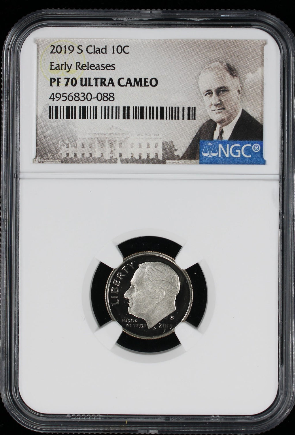 2019-S Proof Roosevelt Dime 10c NGC PF70 UCAM Ultra Cameo
