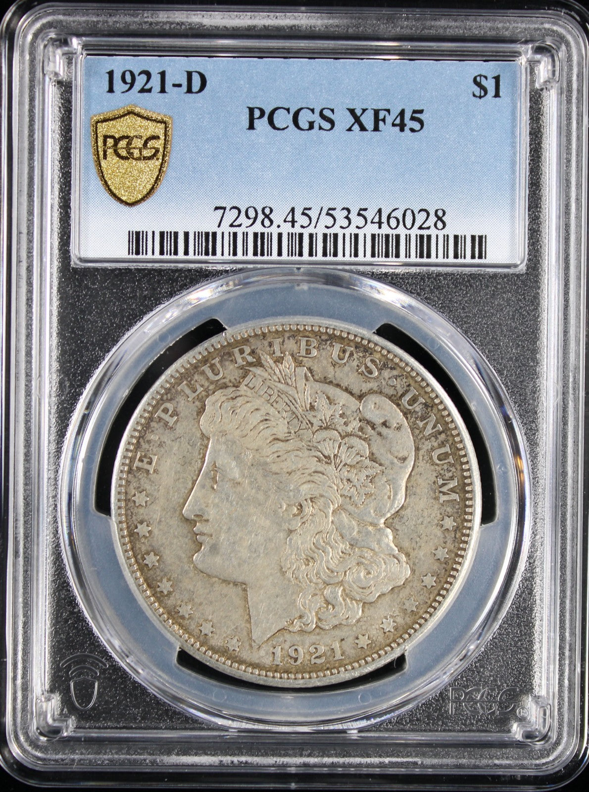 1921-D $1 Morgan PCGS XF45