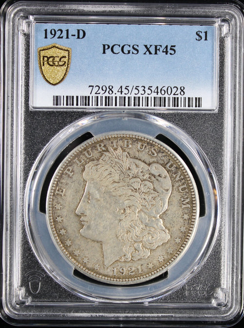 1921-D $1 Morgan PCGS XF45