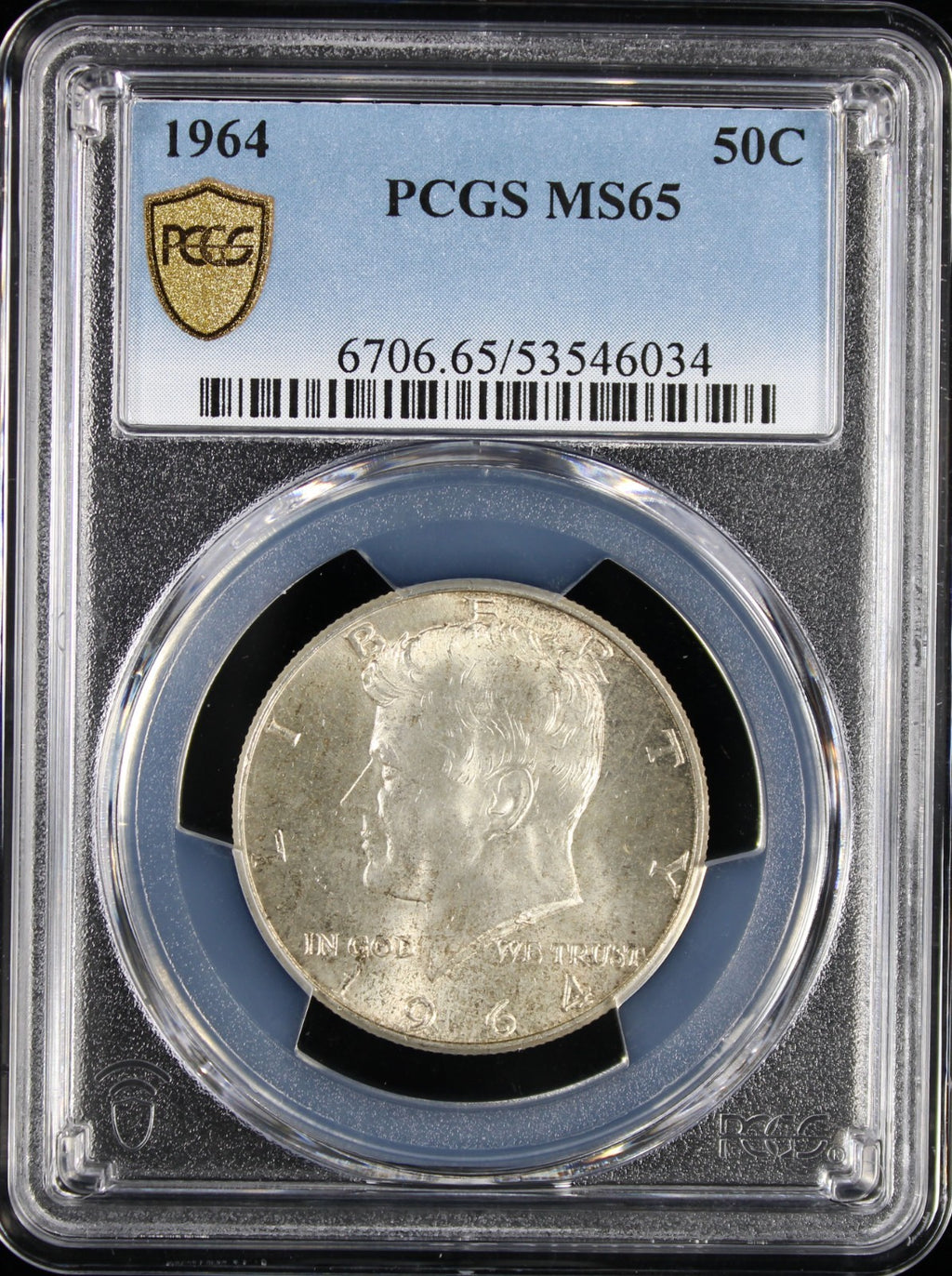 1964 Kennedy Half Dollar 50c PCGS MS65