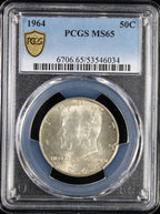 1964 Kennedy Half Dollar 50c PCGS MS65