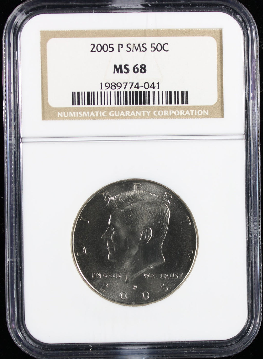 2005-P SMS Kennedy Half Dollar 50c NGC MS68