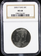 2005-P SMS Kennedy Half Dollar 50c NGC MS68