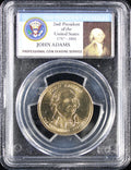 2007 John Adams Dollar PCGS MS63 Doubled Edge Lettering