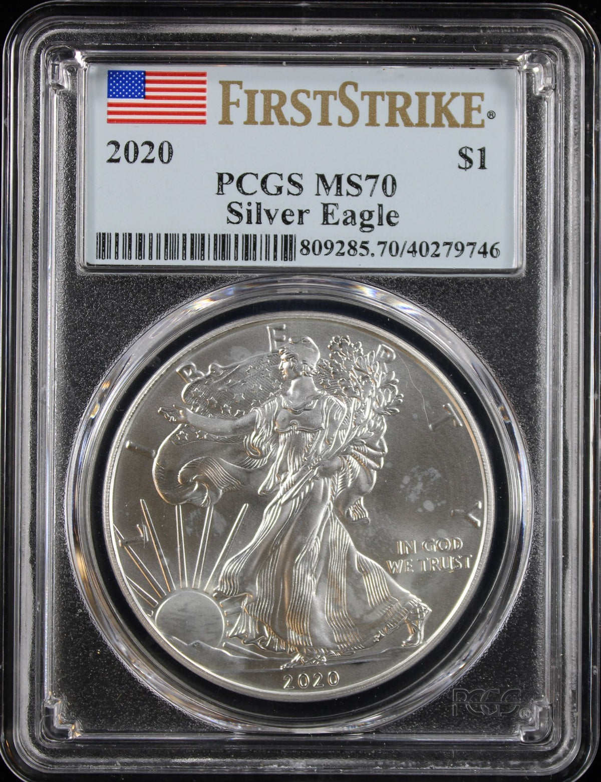 2020 Silver Eagle PCGS MS70 First Strike