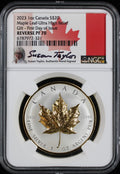 2023 1 oz Canada S$20 Maple Leaf Ultra High Relief Gilt First Day of Issue