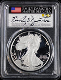 2022-W (2024) Silver Eagle PCGS PR70DCAM Damstra Signed