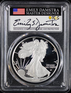 2022-W (2024) Silver Eagle PCGS PR70DCAM Damstra Signed