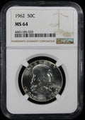1962 Franklin Half Dollar 50c NGC MS64