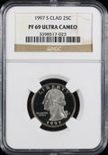 1997-S Proof Washington Quarter 25c PCGS PR69 Ultra Cameo