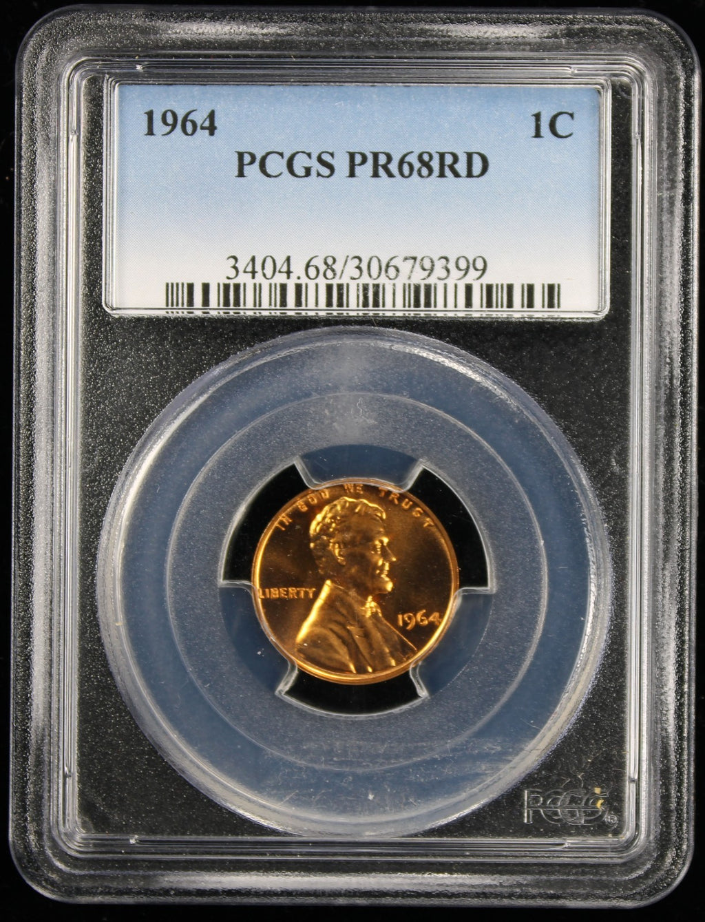 1964 Proof Lincoln Cent 1c PCGS PR68 RD