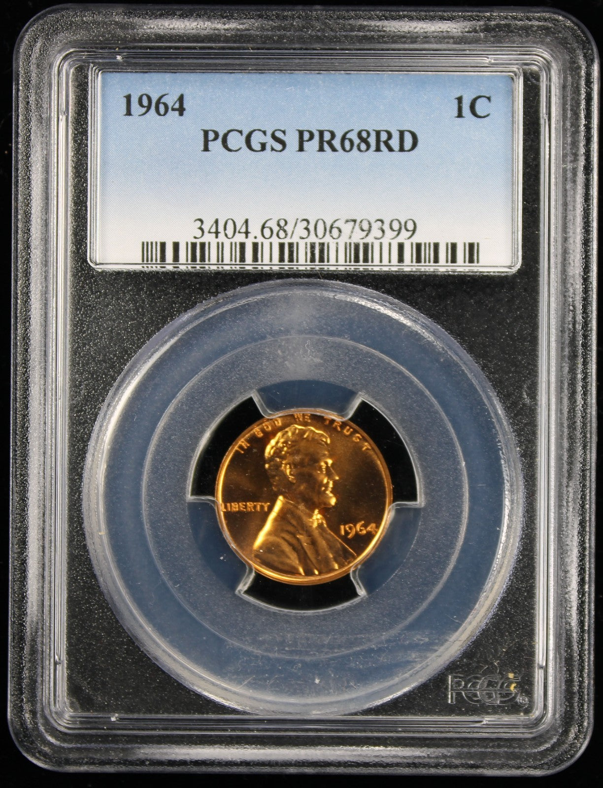 1964 Proof Lincoln Cent 1c PCGS PR68 RD