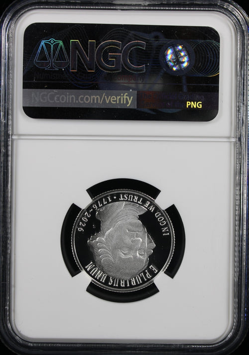 1776-2026-S Silver 25c NGC Revolutionary War PF70UCAM