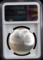 $1 Baseball Hall of Fame NGC MS70 Jackie Robinson Signed