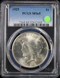 1925 Peace $1 PCGS MS65