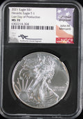 2021 Silver Eagle NGC MS70 Mercanti Signed Type 1