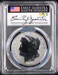 2024-S $1 Morgan PCGS Rev PR70 Advanced Release Emily Damstra Signature