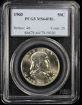1960 Franklin Half Dollar 50c NGC MS64 FBL