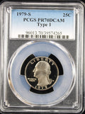 1979-S Type 1 Proof Washington Quarter 25c PCGS PR70DCAM