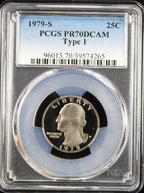 1979-S Type 1 Proof Washington Quarter 25c PCGS PR70DCAM