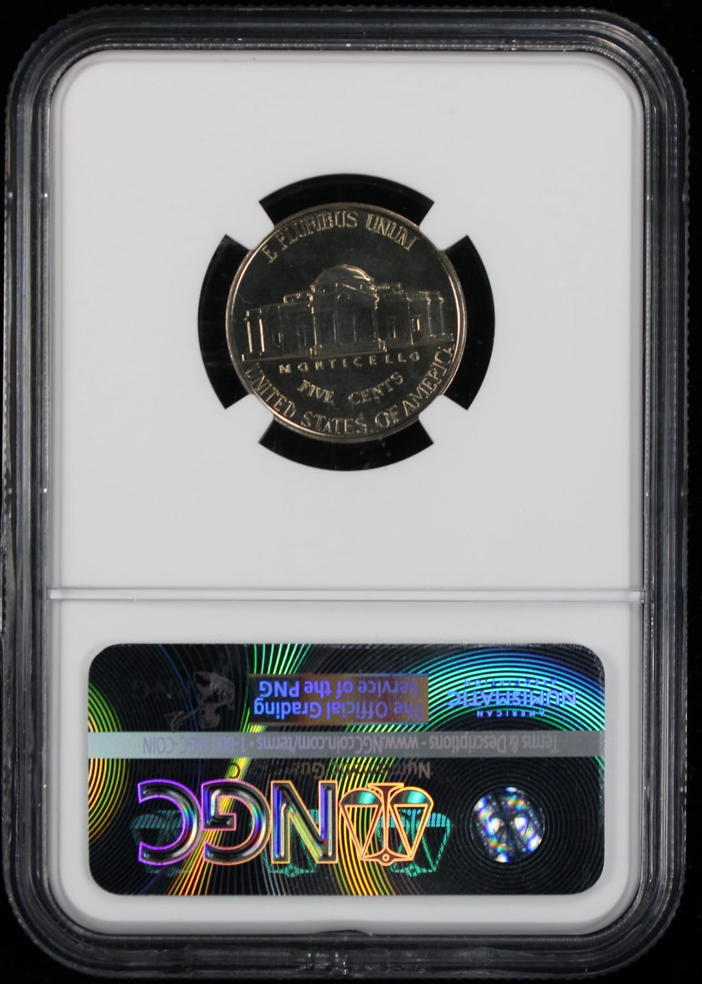 1940 Jefferson Proof Nickel Reverse of 1940 5c NGC PF66