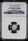 2011-S Proof Roosevelt Silver Dime 10c NGC PF70 UCAM Ultra Cameo