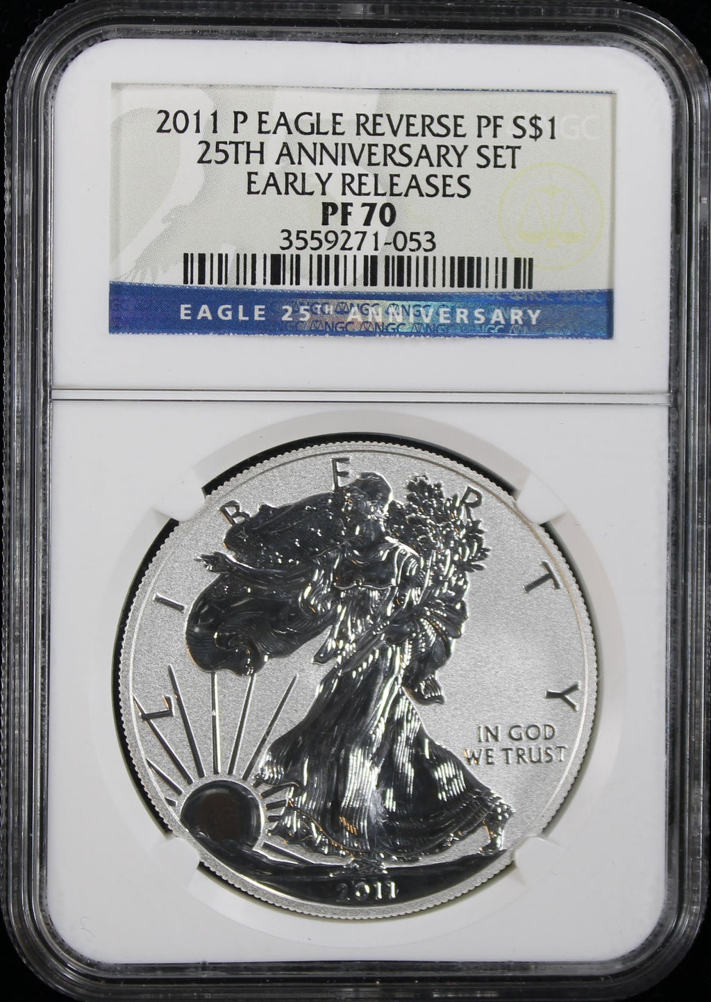 2011 Silver Eagle 25th Anniversary Set NGC PF/MS70
