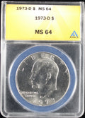 1973-D Eisenhower Clad Dollar $1 ANACS MS64