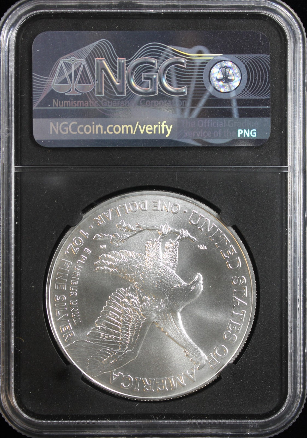 2021 T2 Silver Eagle NGC MS70 First Day of Issue Guadioso Signed